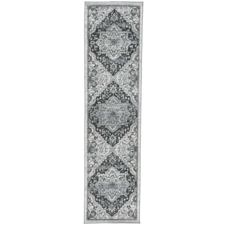 Alice Traditional Medallion Low Pile Performance Area Rug