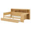 Lit de jour en bois avec tablettes de rangement, lit multifonctionnel-164111050-164111048