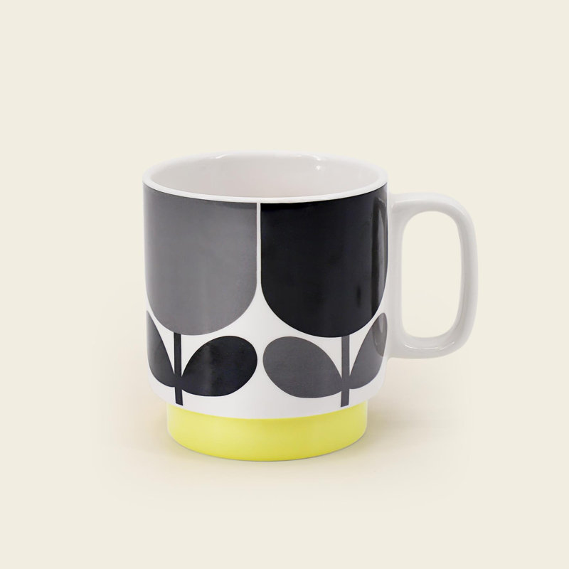 Ceramic Mug, 2, Slate/Ochre