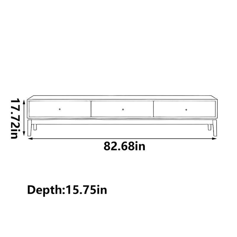 Meuble télé Rustic Furniture, 82.68"