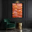«Abstract Shapes 17», art mural sur toile rose-419689027