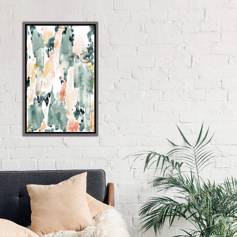« luxueux » par albina bratcheva-reproduction d’art, H 60 po x l 40po x P 1,5 po, Toile encadrée de bois rustique foncé
