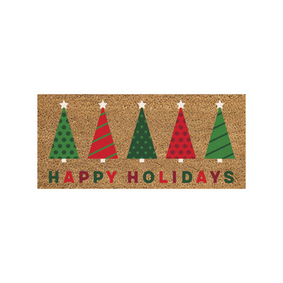 Tapis de Noël Happy Holiday Trees