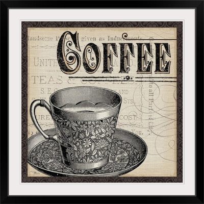 « antique café i avec bordure rétro »