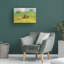 Art mural sur toile tendue - "Takes the Ducks Home" par Sam Toft pour décoration de salon, de chambre à coucher ou de bureau - 30 x 47