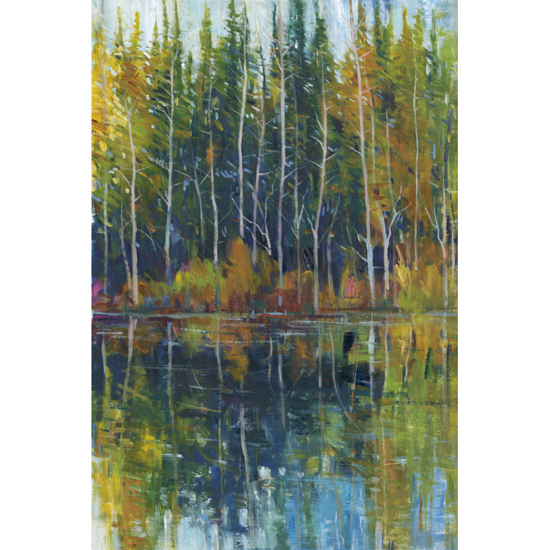 Pine Reflection I by Timothy O' Toole - Painting Print, 122cm H x 81cm W, Wrapped Canvas