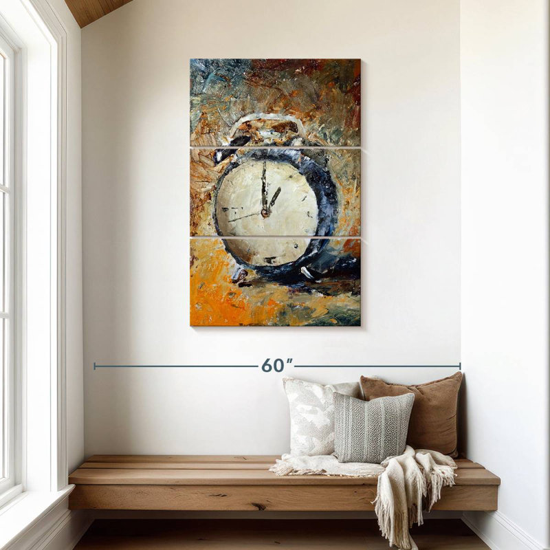 Kerner Abstract Clock, 45" H x 28" W