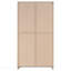 Armoire haute 2 portes en bois d'ingénierie