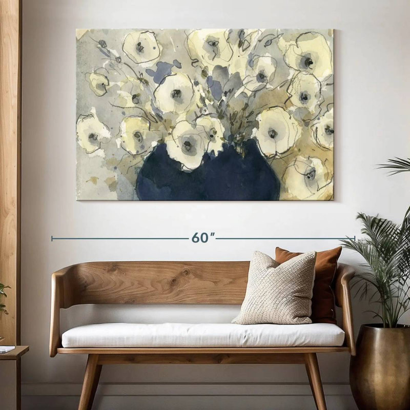 Étude Harnek White Blossom I, H 34 po x l 51 po