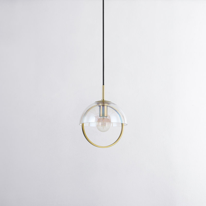 Luminaire suspendu 1 lumière Meriah, H 12,75 po x l 10 po x P 10 po