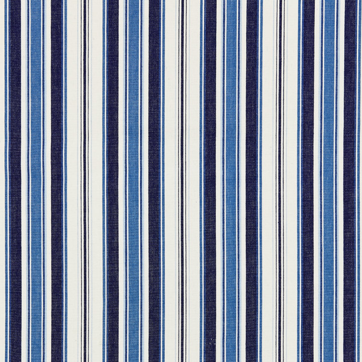 Chatham Andover Cotton Stripe Fabric, Indigo