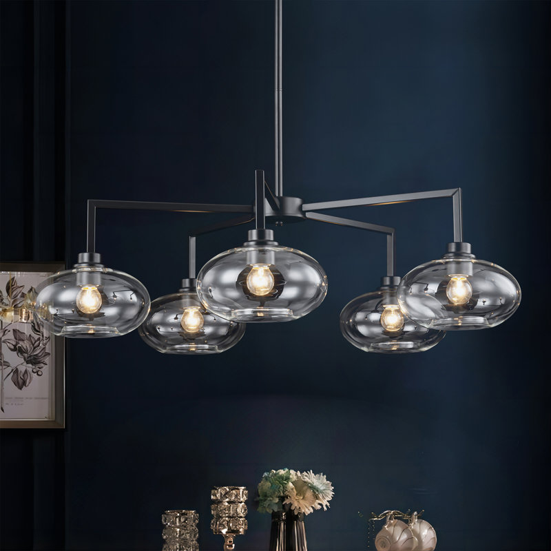 5 - Light Dimmable Sputnik Sphere Chandelier