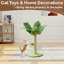 Grattoir petit chat, grattoir en sisal avec 3 pompons suspendus pour chats d'intérieur-902781055