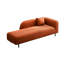 Chaise longue intérieure confortable: Chaise longue rembourrée avec cadre en bois massif-100435494-100435495