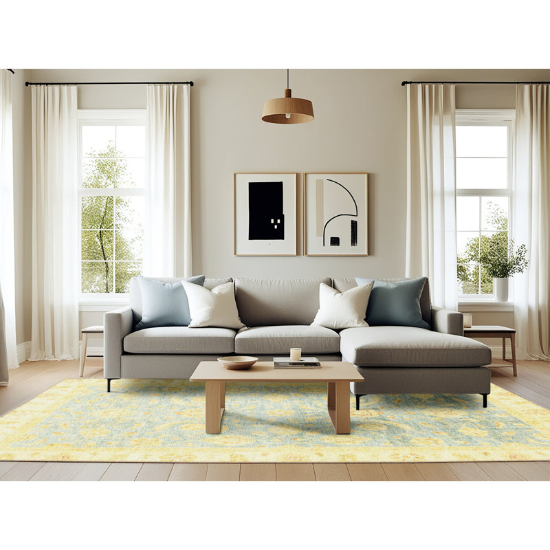 Abstract Indoor Rug, Rectangle 6' x 9'