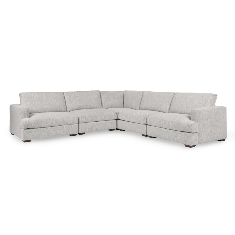 Ludwig 5-piece Upholstered Fabric Sectional Sofa