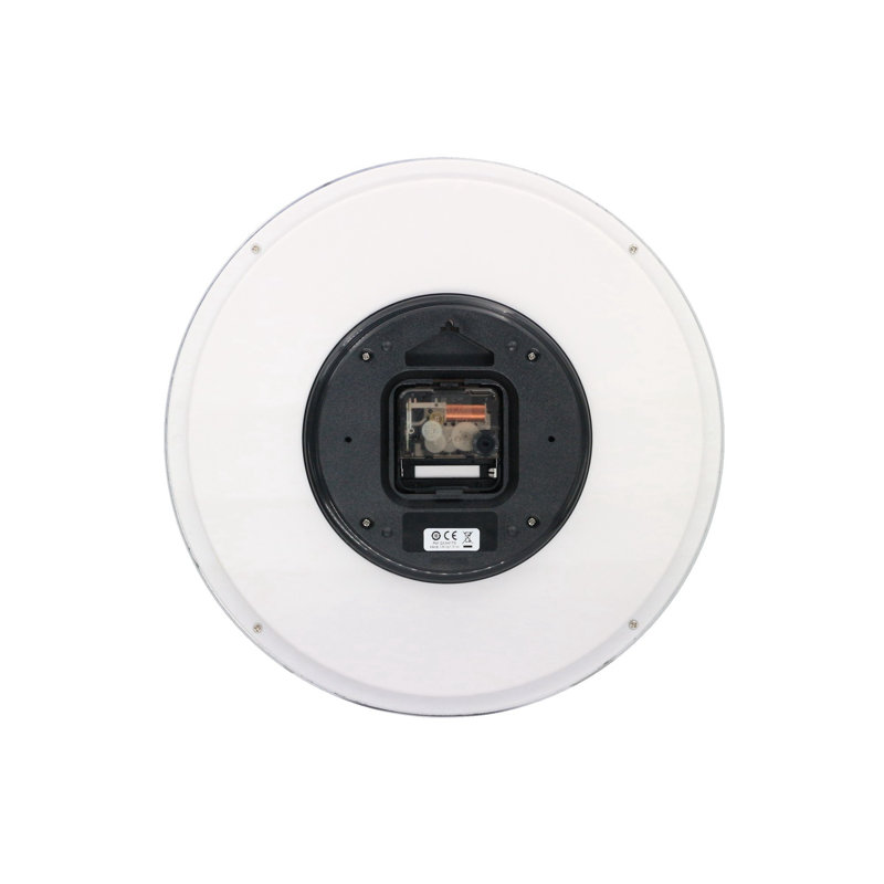 QXA417SLH Wall Clock, Silver-Tone, Silver