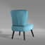 Caveney Upholstered Slipper Chair-2130670693