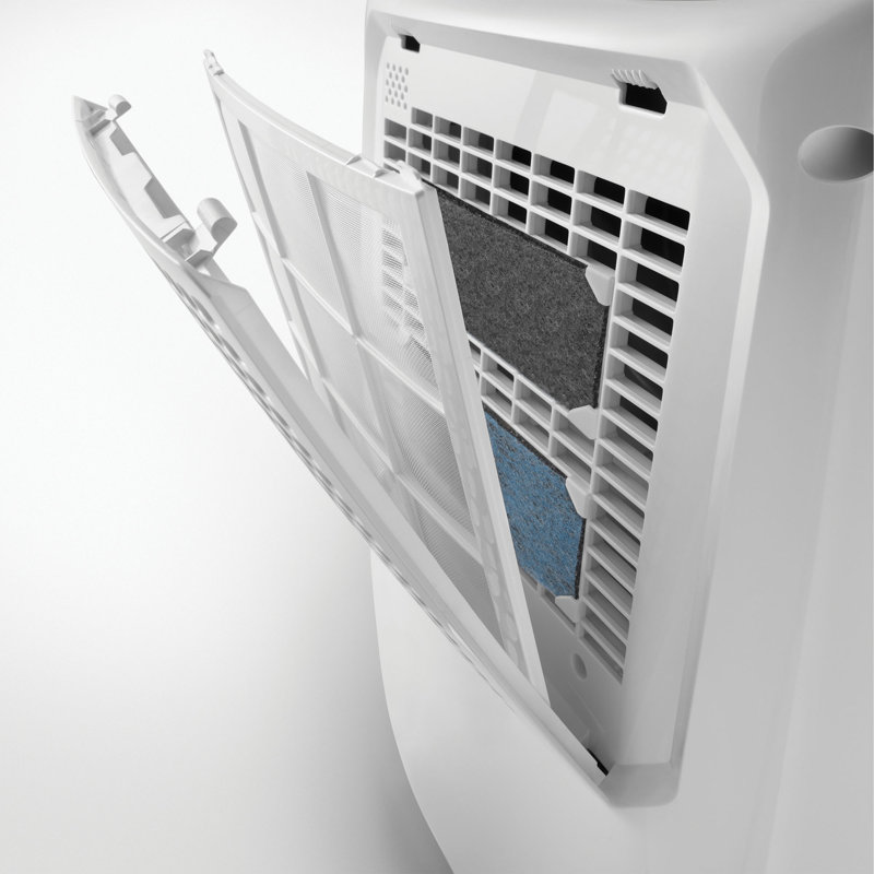 De'longhi Tasciugo AriaDry Multi Dehumidifier, 50.8" H x 22" W 33.4" D, White/Green