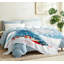 Jeté en molleton bleu flanelle ultra doux bleu-132074209