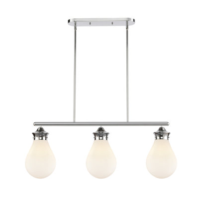 Luminaire sphère suspendu 3 lumières pour îlot de cuisine Hartell