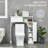 Over The Toilet Freestanding Storage Cabinet With Adjustable Shelves And Ample Storage Space Saver-509177520