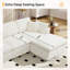 Ensemble de salon modulaire à assise profonde en forme de L avec repose-pieds Compression Boneless-2126524311
