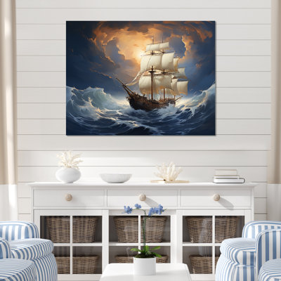 Bateau pirate Carabian Legacy II - art mural pirate