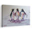 «Playful Penguin Friends», reproduction d'art colorée ludique, pingouin, oiseau, faune, hiver-129708656