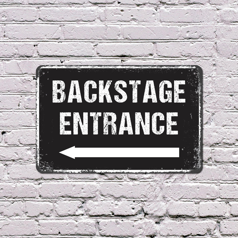 Panneau d'entrée en plastique 8 po x 12 po Backstage, H 8 po x l 12 po x P 0,1 po