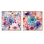 Meranda - Ensemble de 2 collages carrés floraux-101851501-101851503
