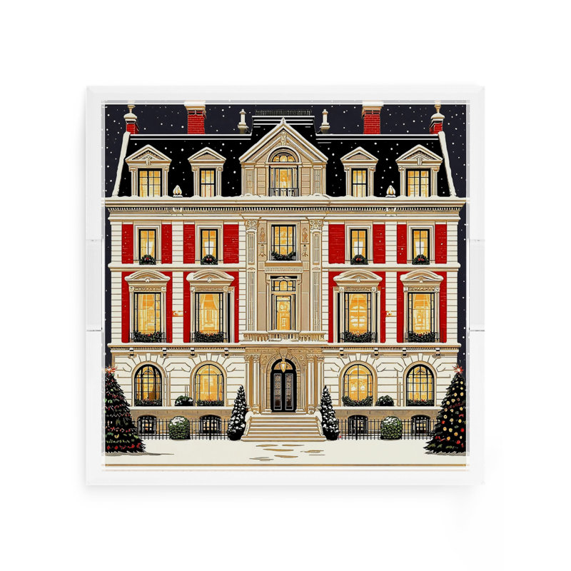 Christmas On Fifth Avenue Acrylic Square Decorative Tray