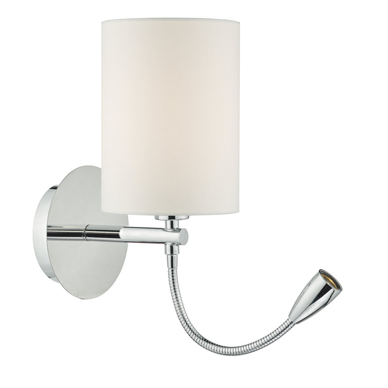 Wolcott LED Swing Arm Sconce, Polished Chrome