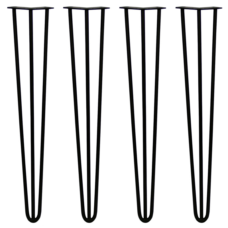 Thrailkill Table Leg, 71cm H x 11cm W x 8cm D, Black