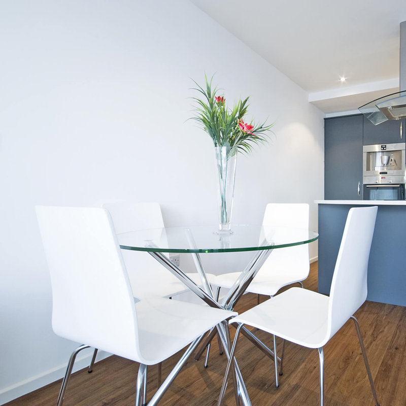 Plateau de table rond en verre trempé transparent de 36 po avec rebord plat de 1/4 po d'épaisseur idéal pour les tables, les espaces de travail et les meubles d'extérieur de Fab Glass and Mirror