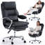 Office Desk Chairs With Foot Rest, Fully Reclining Ergonomic Executive Office Chair With Armrests, High Back Comfy Swivel Computer Chair With Wheels And Lumbar Support-314941350