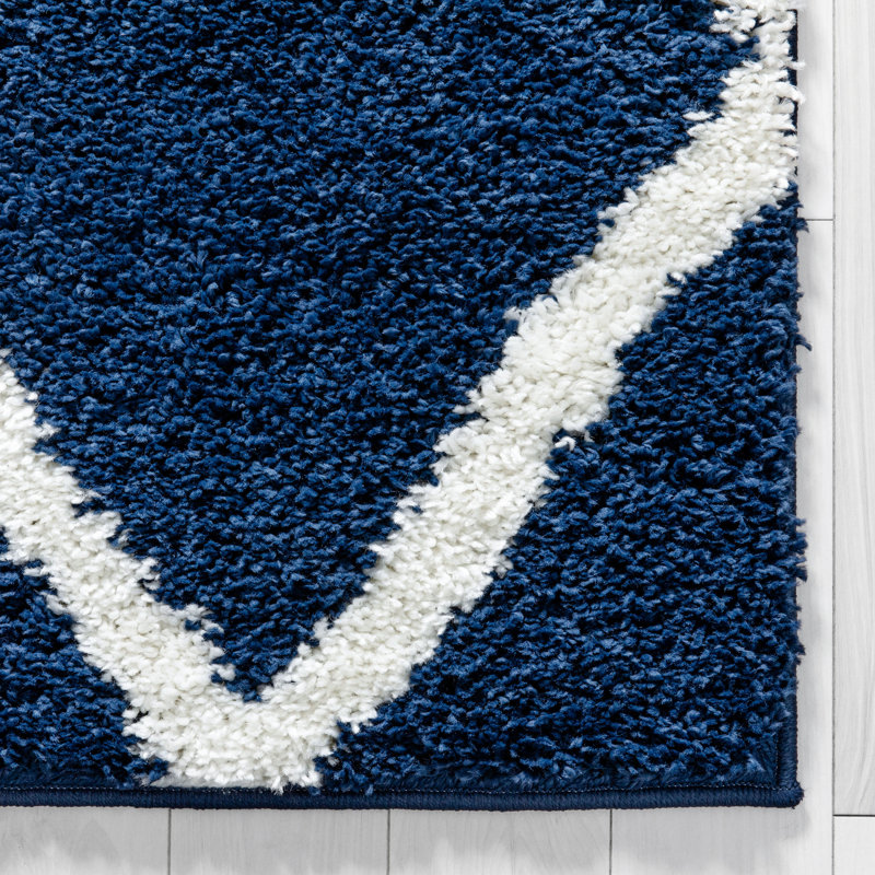 Tapis bleu McShera, Rectangle 7 pi 10 po x 9 pi 10 po