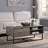 Rustic Oak & Black Finish Coffee Table