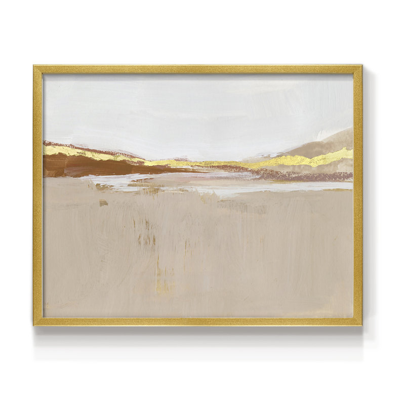 Gilded Expanse II - Reproduction encadrée - Restickable, H 8 po x l 10 po, Doré