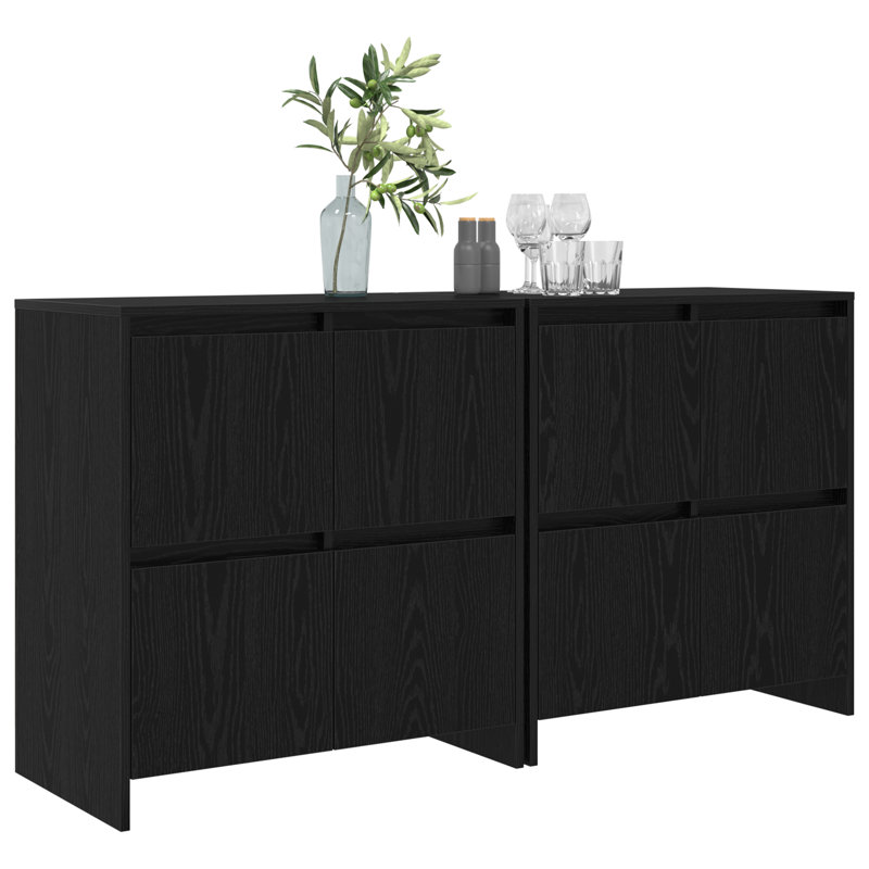 70cm Sideboard, Black Oak