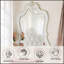 Miroir arqué blanc perle Edalene