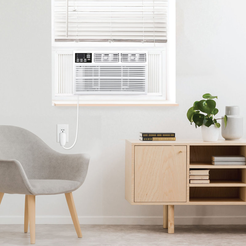 Whirlpool 12,000 BTU 230V Window Mounted Air Conditioner with Supplemental Heat, 12000