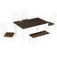 Stylish 6 Dining Table , Walnut + Cottage White, 4 Chairs & Bench, Ergonomic Design, Solid Wood Veneer Rustic And Chair 6, Walnut+cottage Natural Look,