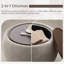 Round Cocktail Ottoman with Storage-129468322