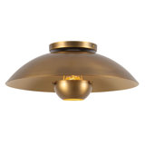 Umbra 14-in Black Semi-Flush Mount