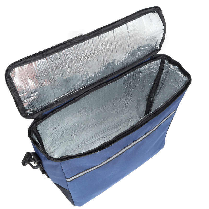 Chariot de plage avec de grandes roues pour le sable, capacité de 500 lb - Conception brevetée, chariot tout terrain à structure en acier avec pneus pneumatiques de 9 po, conception pliable pliable, sangle avec sac multiusage, bleu foncé