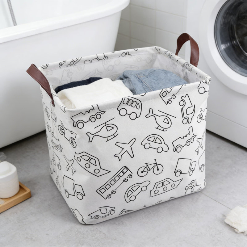 4Pcs,Large Capacity Fabric Storage Basket For Laundry, Toys, And Home Organization - Foldable, Water-Resistant, And Durable Square Design