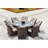 8 - Person Patio Dining Set with Round Table , Cushions Included-87536337-87536336