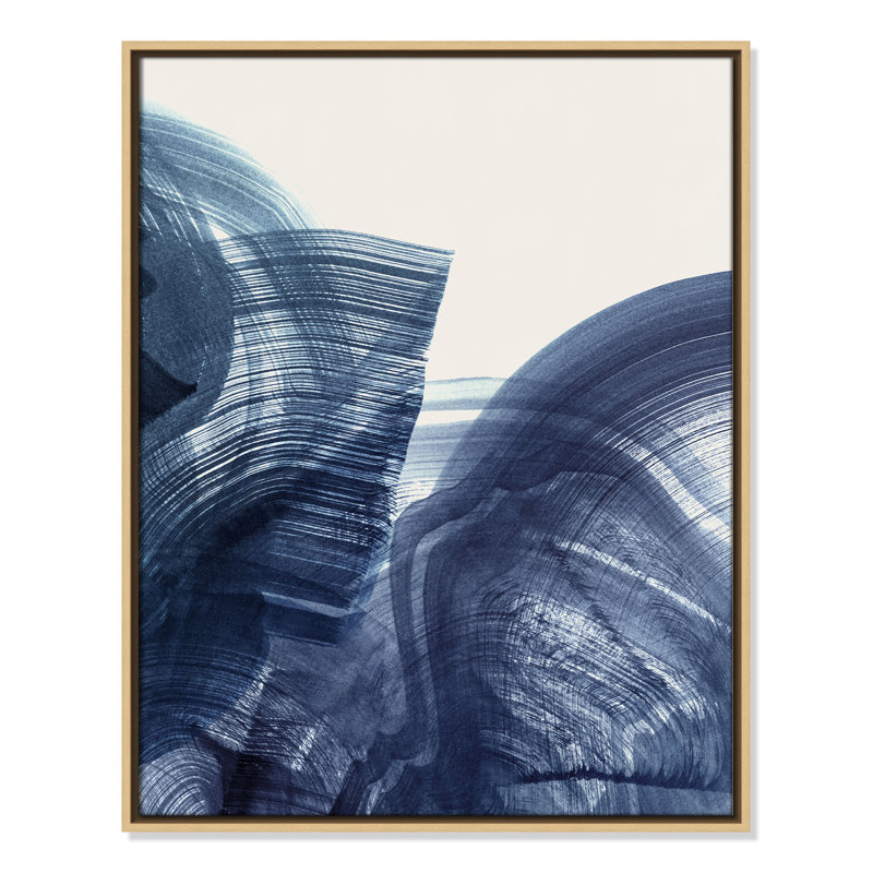 Indigo Crescendo II, impression par , H 29,5 po x l 23,5 po, Flotteur naturel