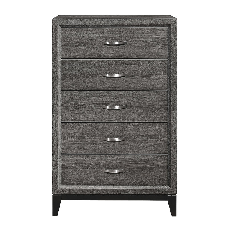 Commode 1 pièce à queue d'aronde, Gris foncé